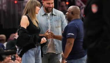 Life of A Basketball Fan: Taylor Swift attends Cavs-Knicks in Cleveland with fiance Travis Kelce