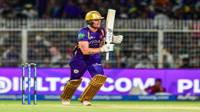 <p>Kolkata Knight Riders' Finn Allen (ANI Photo)</p> IPL 2026: Finn Allen creates KKR history, joins elite six-hitting club