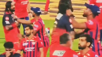 IPL 2026: Nicholas Pooran grabs Krunal Pandya by collar after heated on-field exchange - Watch