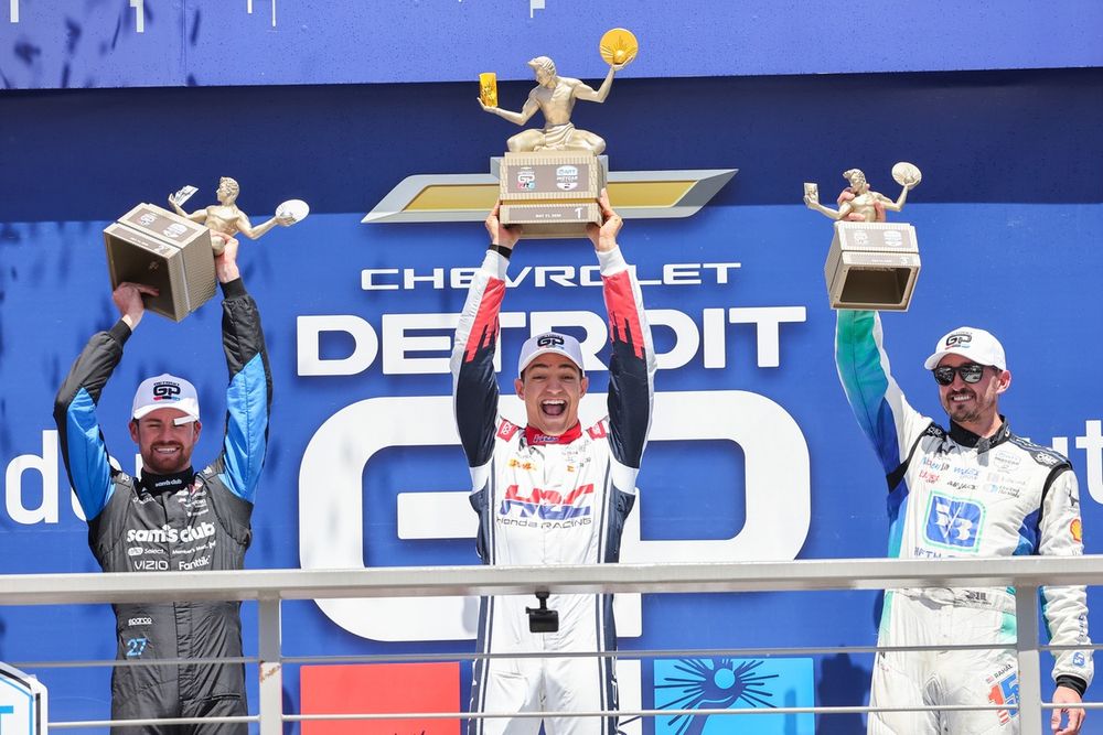 Kyle Kirkwood, Andretti Global w/ Curb-Agajanian, Alex Palou, Chip Ganassi Racing, Graham Rahal, Rahal Letterman Lanigan Racing