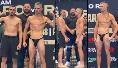 Aussie boxer stuns in G-string at Anthony Mundine son