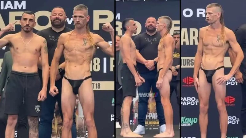 Aussie boxer stuns in G-string at Anthony Mundine son