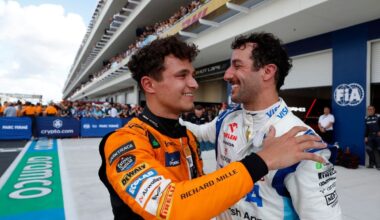 Lando Norris reunites with Daniel Ricciardo for Indy 500 celebrations after disastrous Canadian GP