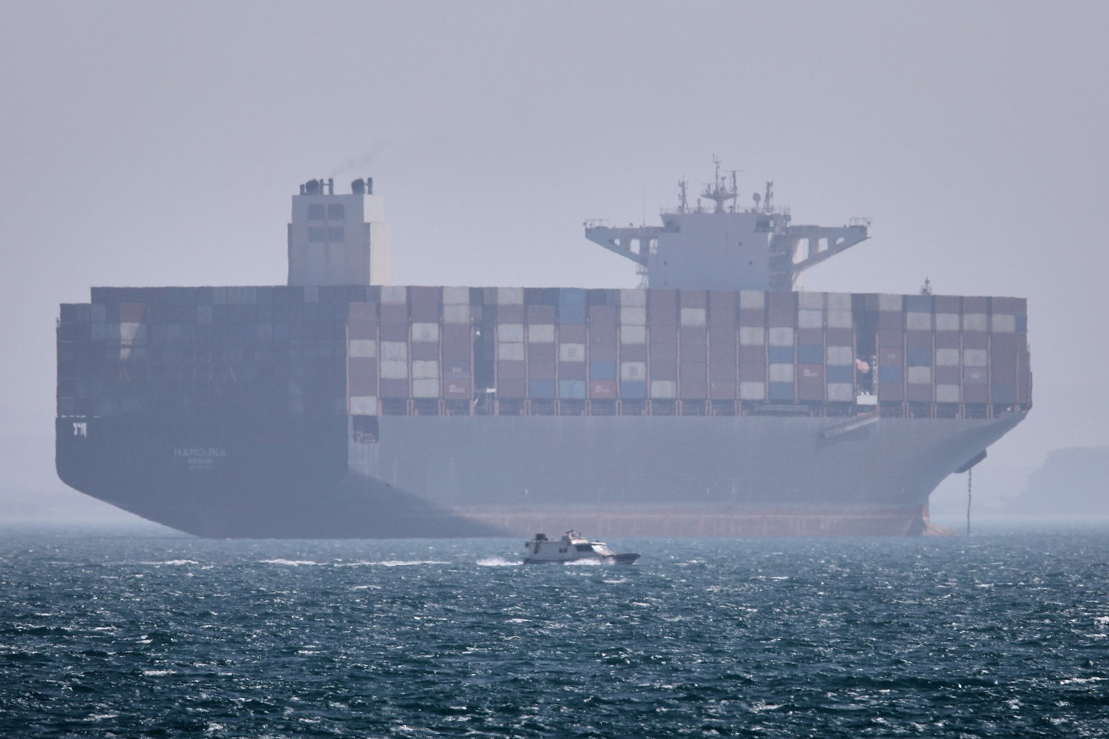 Ship seen outside the strait of hormuz