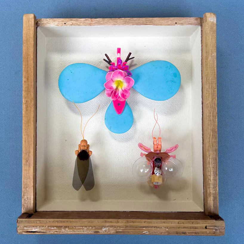 litterbugs reshapes plastic waste into fragile insect sculptures - 3