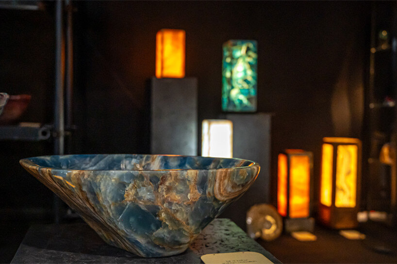maison aetherion carves translucent minerals into sculptural light objects - 2