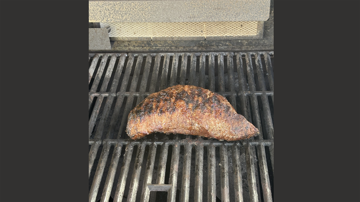 A Screencaps reader Bob sent in his meat off the grill.