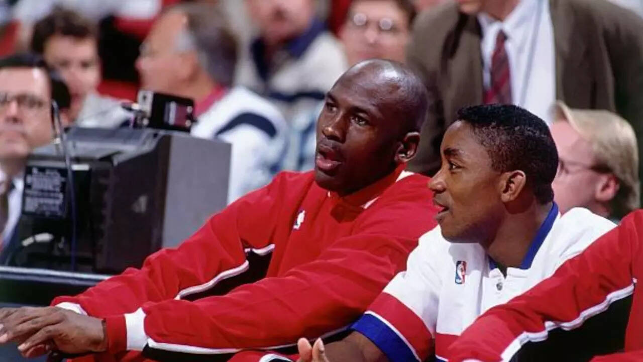 Michael Jordan and Isiah Thomas