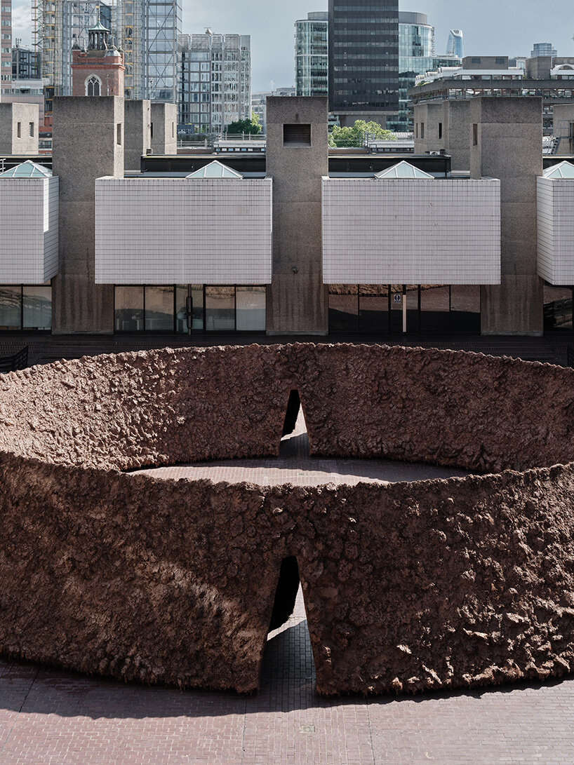 delcy morelos softens barbican's brutalist concrete with earth and spice installation - 4