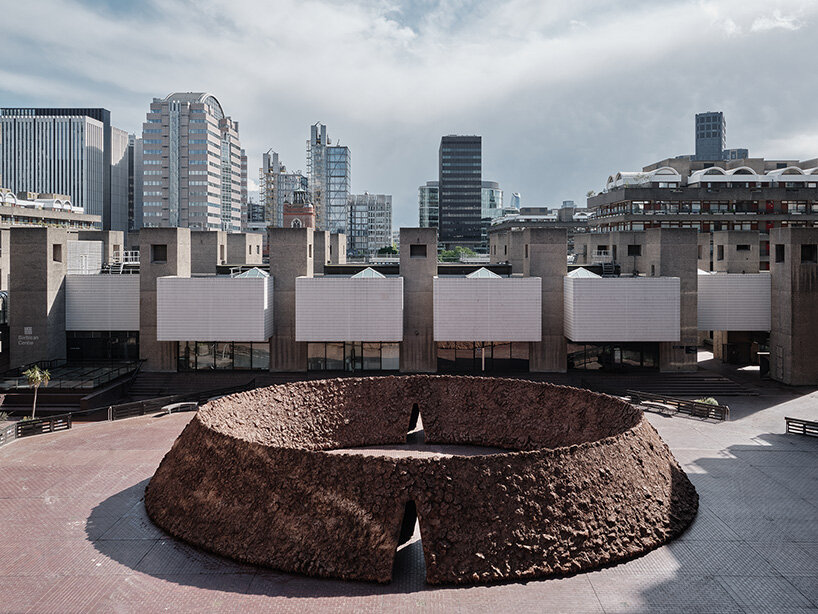 delcy morelos softens barbican's brutalist concrete with earth and spice installation - 1