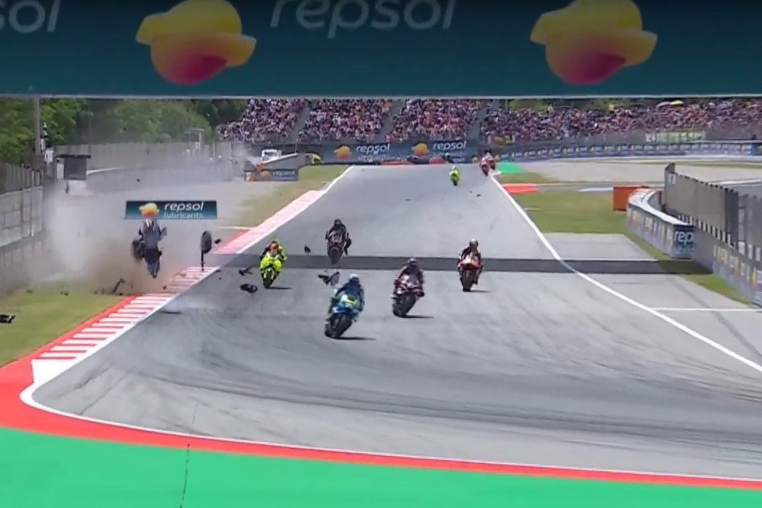 Sudden bike failure triggers sickening MotoGP crash