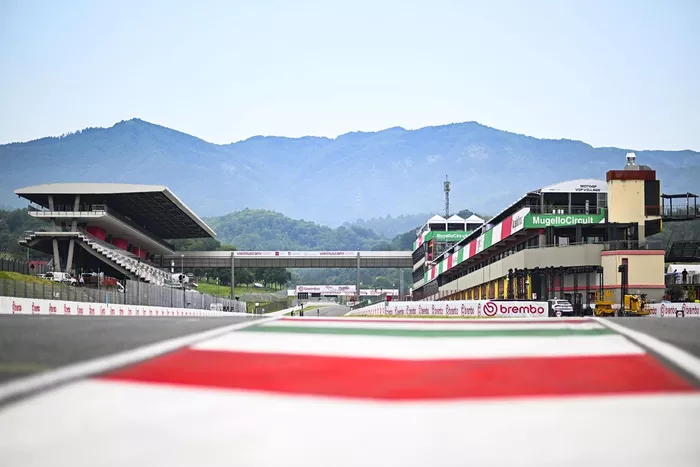 Mugello circuit start finish straight