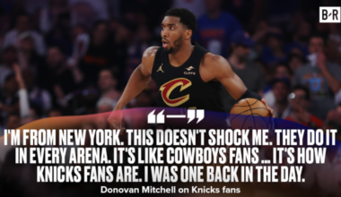 Donovan Mitchell Reacts to 'Let's Go Knicks' Chants After Cavs Lose Game 3 of ECF at Rocket Arena