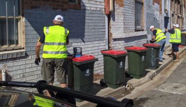 Newcastle graffiti prompts community clean-up