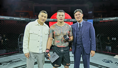 Contender Series Hwang In-soo hits Alex Aaron College in 10 big league games at the Z-Fight Night 04 main event at the Seoul Olympic Handball Stadium in May 2026. Korean Zombie CEO Jung Chan-sung's ZFN will be broadcast live globally excluding Latin America through UFC Fight Pass. Photo = MCPECC
