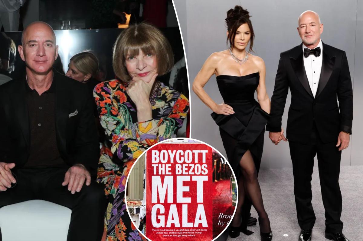 Jeff Bezos, Lauren Sánchez spent $10M to co-host Met Gala: sources