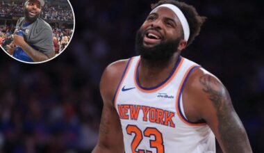 Knicks' Mitchell Robinson's broken finger happened off the court