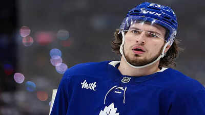 <p>Matthew Knies of the Toronto Maple Leafs (Image via Getty Images)</p> NHL trade rumors surrounding Matthew Knies shocks Toronto Maple Leafs management before offseason roster planning