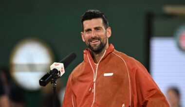 Novak Djokovic serves a standout fashion moment at Roland-Garros
