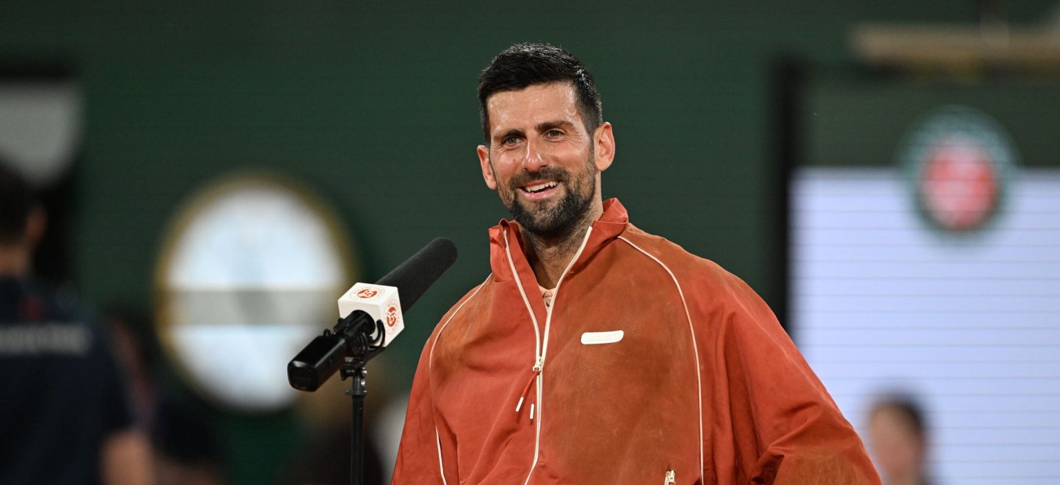 Novak Djokovic serves a standout fashion moment at Roland-Garros