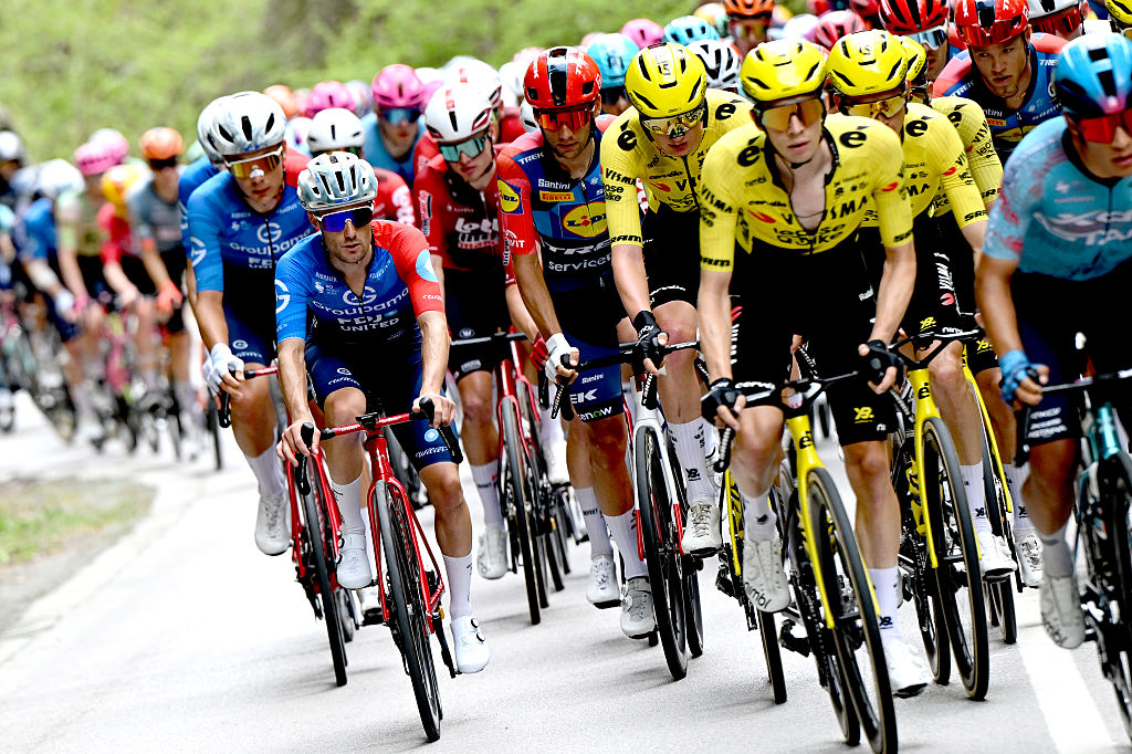 SOFIA, BULGARIA - MAY 10: Remy Rochas of France and Team Groupama - FDJ United competes during the 109th Giro d&amp;apos;Italia 2026, Stage 3 a 175km stage from Plovdiv to Sofia / #UCIWT / on May 10, 2026 in Sofia, Bulgaria. (Photo by Dario Belingheri/Getty Images)