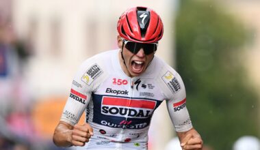 Giro d'Italia: Paul Magnier completes hat-trick and reclaims points jersey with thrilling sprint win on stage 18