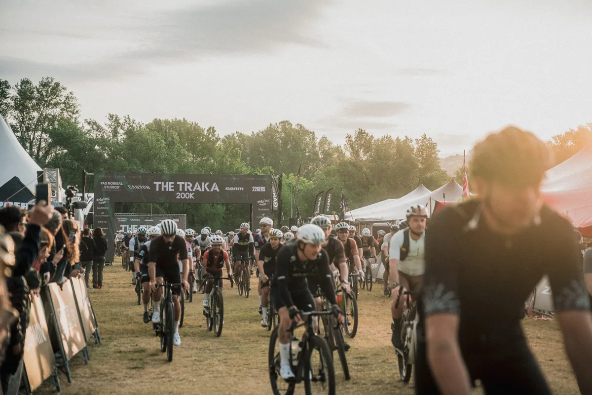 Riders setting off for the 2026 Traka 200