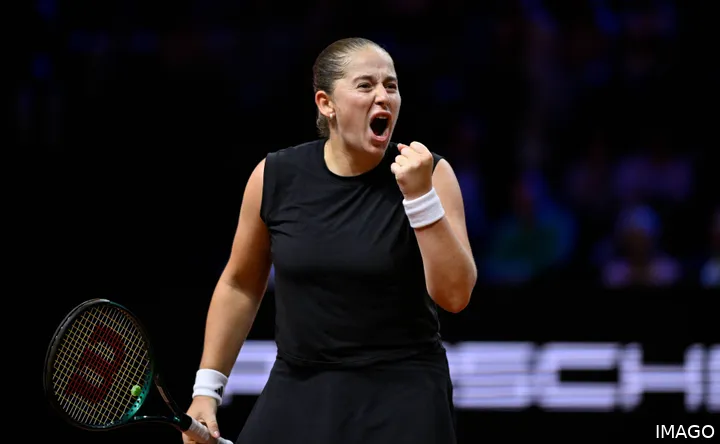 Jelena Ostapenko in Stuttgart.