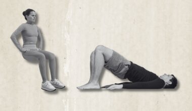 glute bridge and wall sit