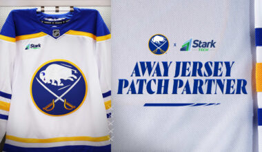 Sabres announce Stark Tech as Official Away Game Jersey Patch Partner