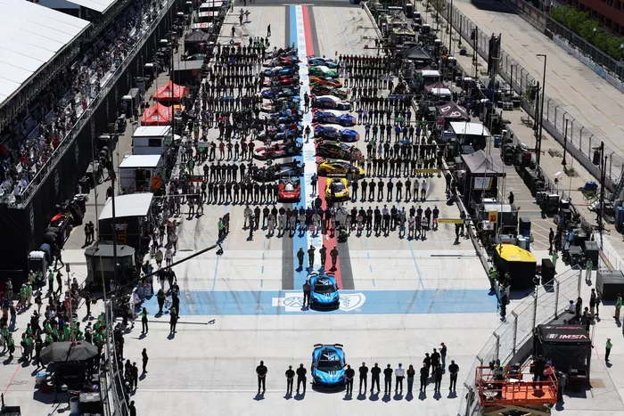 Pre-race grid