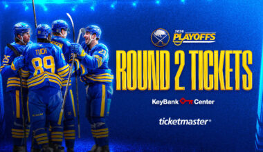 Tickets for Sabres' Round 2 playoff series to go on sale Saturday, May 2 at 3 p.m.