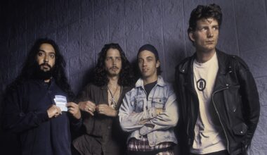 Soundgarden backstage at the World Music Theater, Tinley Park, Illinois, on August 2, 1992