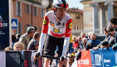 Derek Gee-West of LIDL-TREK at the start of Milano-Torino 2026 in Rho, Italy, on March 18, 2026. (Photo by Silvia Colombo/NurPhoto)
