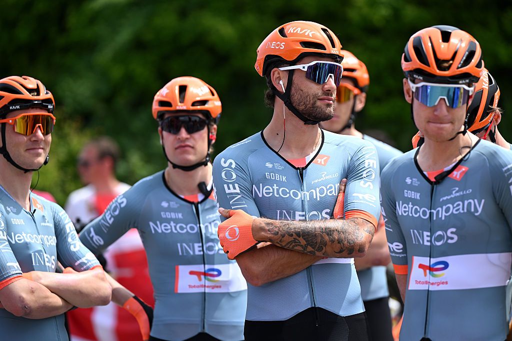 Filippo Ganna of Italy and Netcompany INEOS Cycling Team prior to the 109th Giro d'Italia