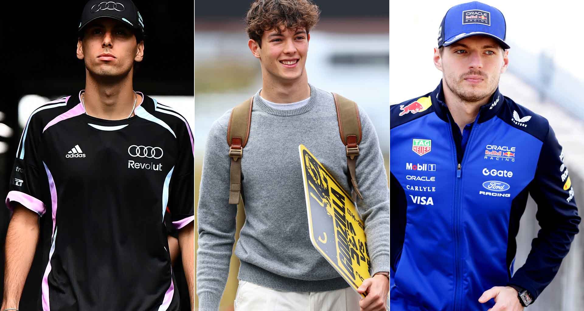 Bortoleto, Bearman and Verstappen