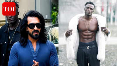 Ram Charan’s bodyguard Kevin Kunta during ‘Peddi’ promotions grab attention; MMA fighter reportedly paid between Rs 2 lakhs-Rs 4 lakh per day