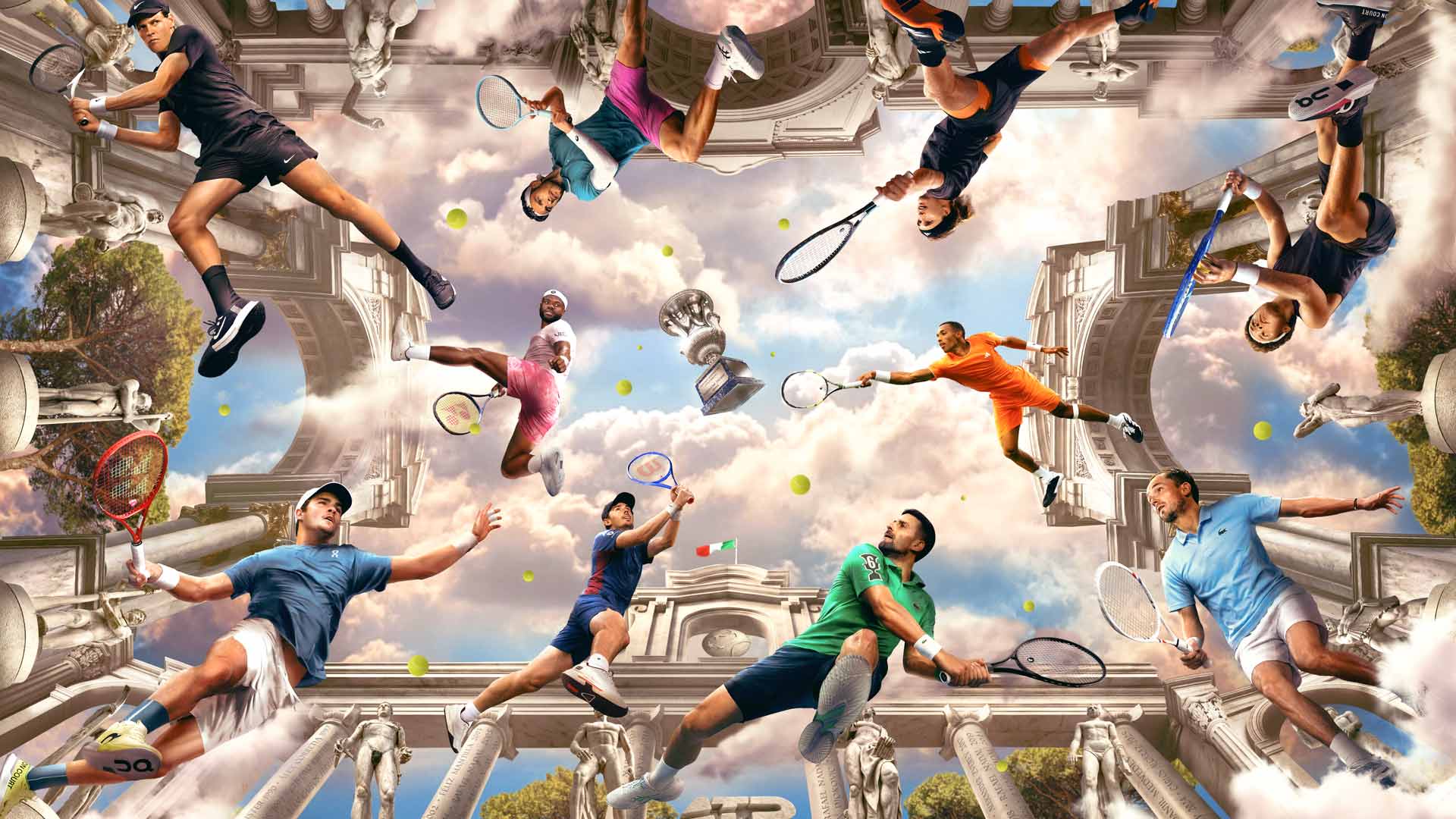 The ATP Tour heads to the Eternal City, where main-draw play runs from 6-17 May.