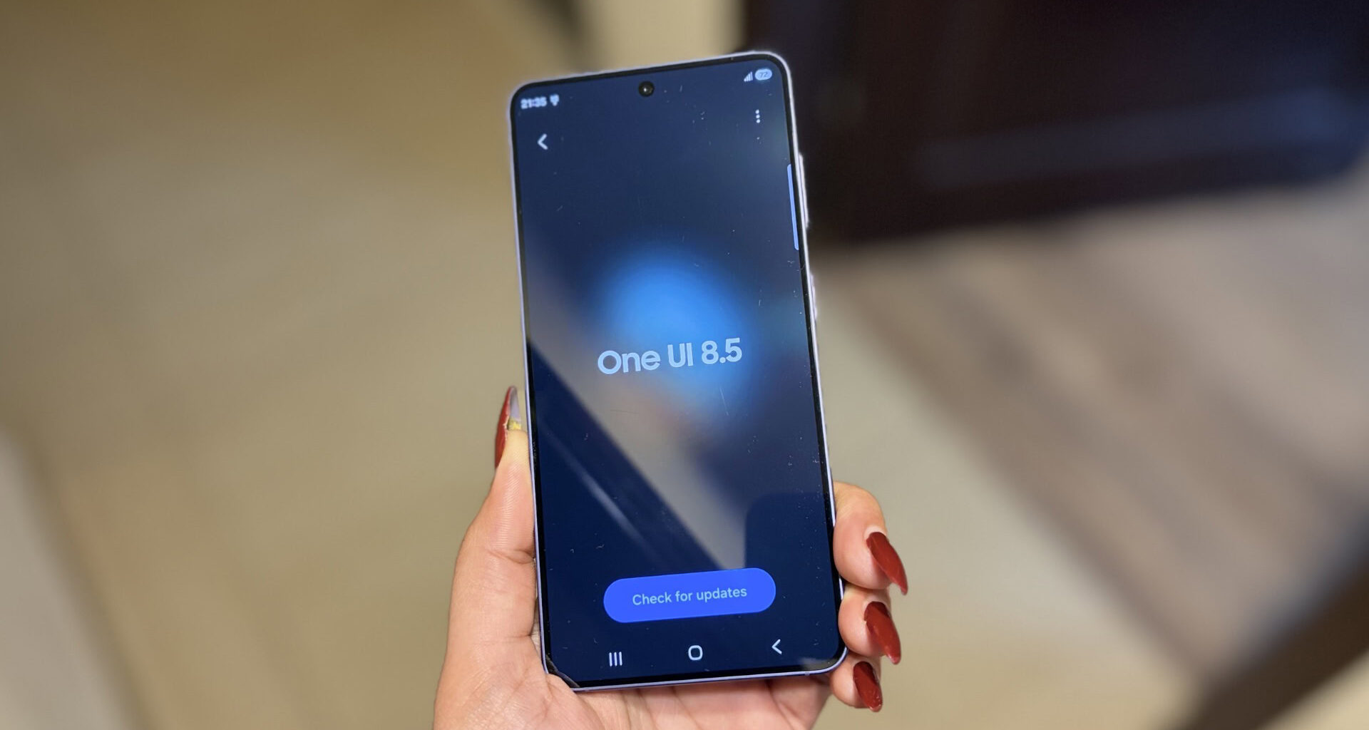 One UI 8.5 page on the Galaxy S26.