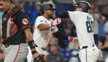Miami Marlins beat the Baltimore Orioles 4-3 to avoid series sweep