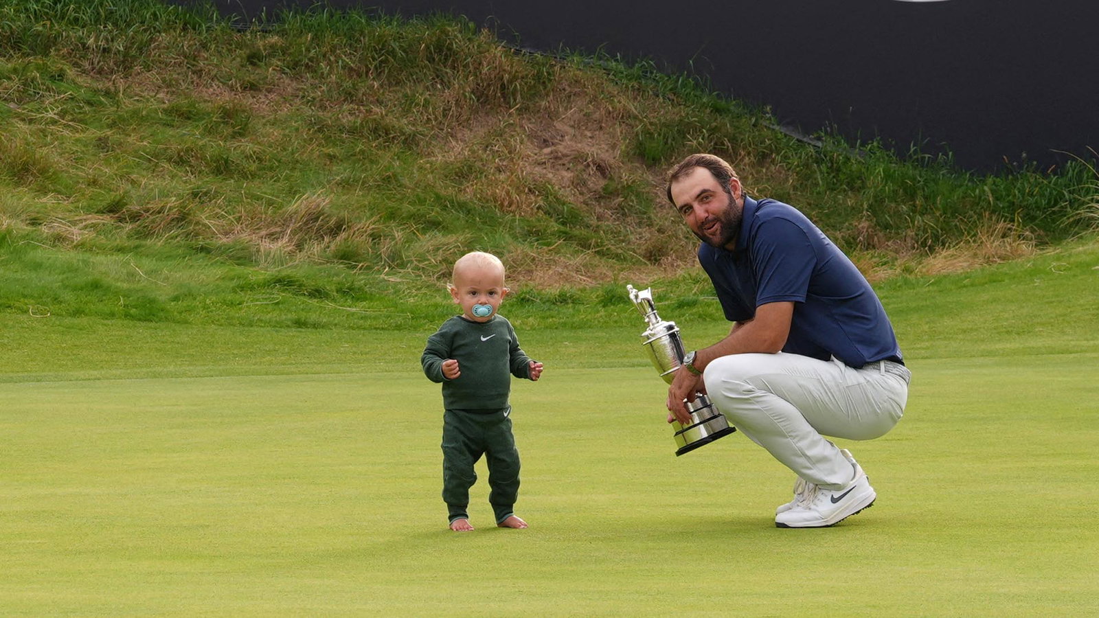 Scottie Scheffler added the third leg of the grand slam at last year's Open