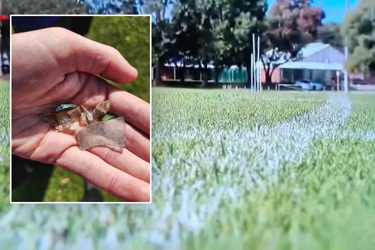 Aussie council's recycling fail as dangerous discovery on football oval leaves players bloodied