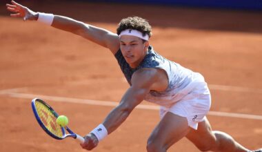 Ben Shelton holds a 6-2 clay-court record this season, highlighted by his title run in Munich.