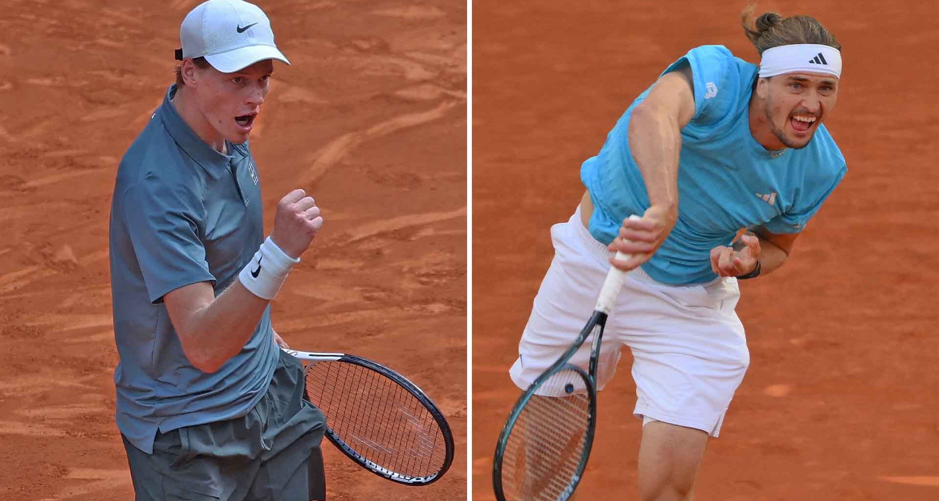 Jannik Sinner and Alexander Zverev meet Sunday in the final of the Mutua Madrid Open.