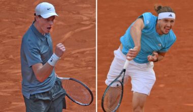 Jannik Sinner and Alexander Zverev meet Sunday in the final of the Mutua Madrid Open.