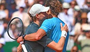 Jannik Sinner leads Alexander Zverev 9-4 in their Lexus ATP Head2Head series.