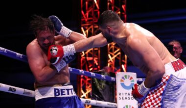 Filip Hrgovic overwhelmed Dave Allen in just three rounds (Photo: Leigh Dawney/Queensberry)