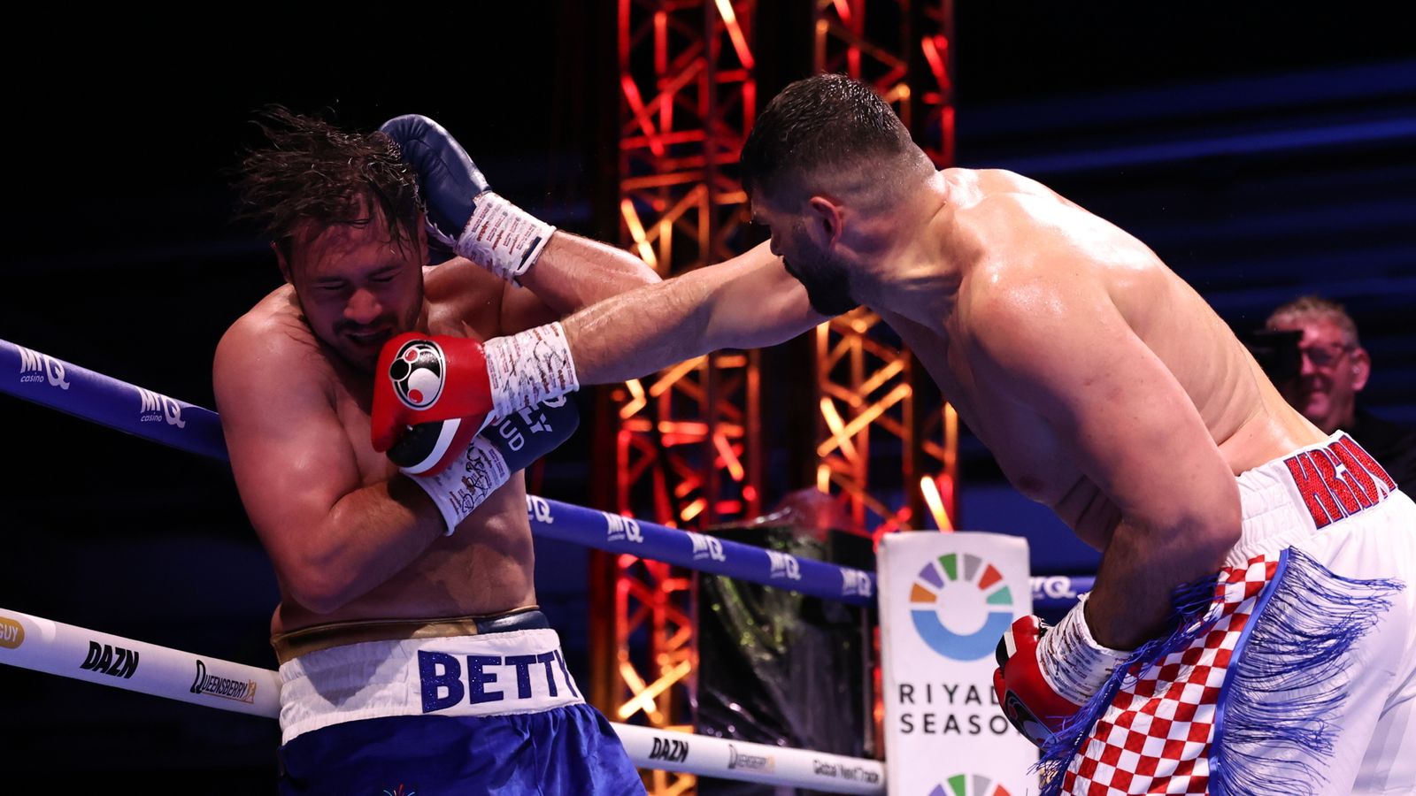Filip Hrgovic overwhelmed Dave Allen in just three rounds (Photo: Leigh Dawney/Queensberry)