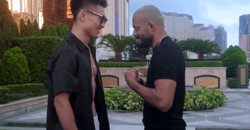 UFC champ Petr Yan celebrates his ‘kids’ facing off as Yadong Song stares down Deiveson Figueiredo in Macau