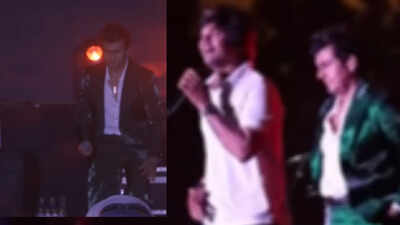 Fan interupts Sonu Nigam's concert by walking on stage, the singer handles it with grace: 'Kyun pitne wale kaam karte ho?' - WATCH VIDEO